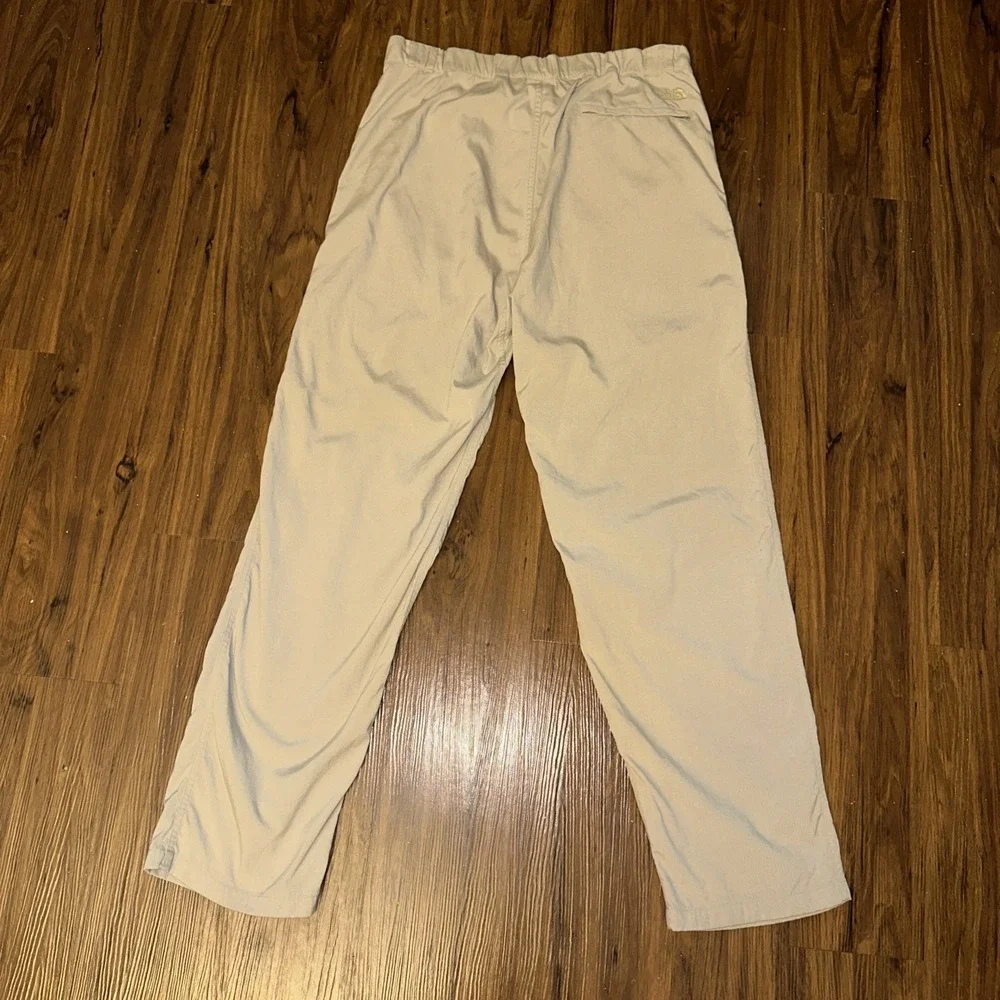 THE NORTH FACE Men's Khaki Pants Pleated 34x32 Vintage Tapered Leg